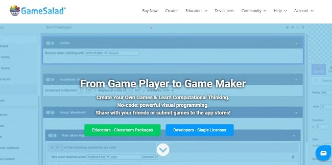 Tạo App trò chơi bằng công cụ GameSalad